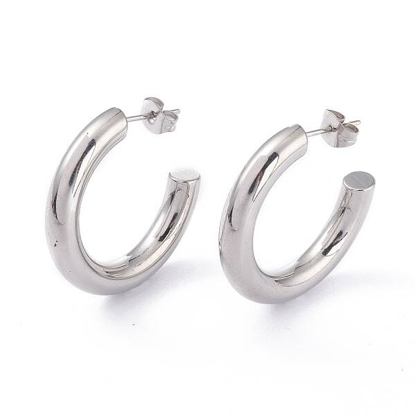 Tarnish Resistant 201 Stainless Steel Stud Earrings