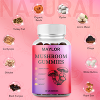 Sky Nutrition Super Mushroom Gummies, 12 in 1 Mushroom Blend with Lions Mane, Turkey Tail, Organic Reishi, Cordyceps, Immune ...