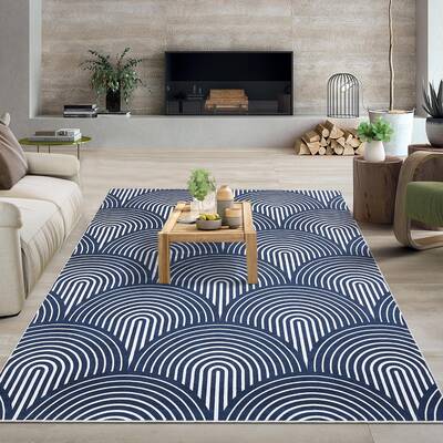 Garvee Rugs for Living Room 5x7 Washable Rug Modern Rug Non Slip Soft Indoor Carpet Non Shedding Throw Carpet Contemporary St...