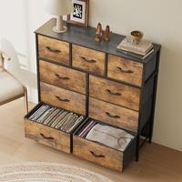 YITAHOME 9 Drawer Dresser for Bedroom, Chests of Drawers, Organizer Unit Storage Tower for Bedroom, Living Room, Hallway, Clo...