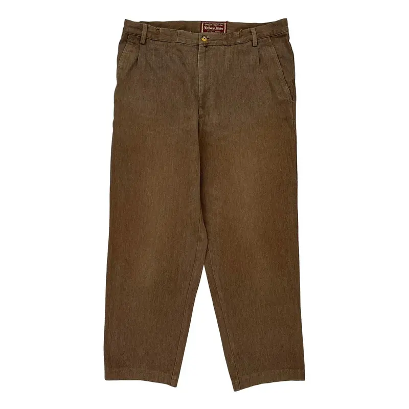 Marlboro Classics Trousers - 34W 32L Brown Cotton