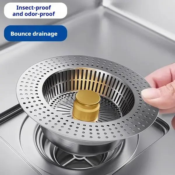 Stainless Steel Kitchen Sink Filter Sink Universal Sink Bounce Core Drainer kitchen sink Stainless Steel sink  drain Sink Dra...