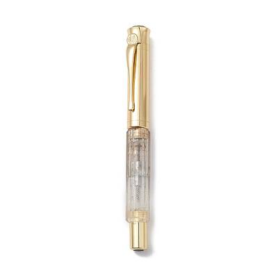 Natural Quartz Crystal Brass Pens