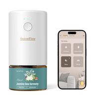 SenseFlow Smart Wi-Fi Space Fragrance Diffuser SF101S – Adjustable Natural Atomizer Essential Oil Kit, 120-Day Aroma, LED L...