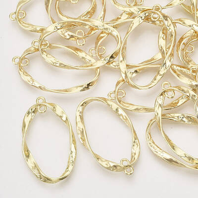 Alloy  2-Loop Link Pendants