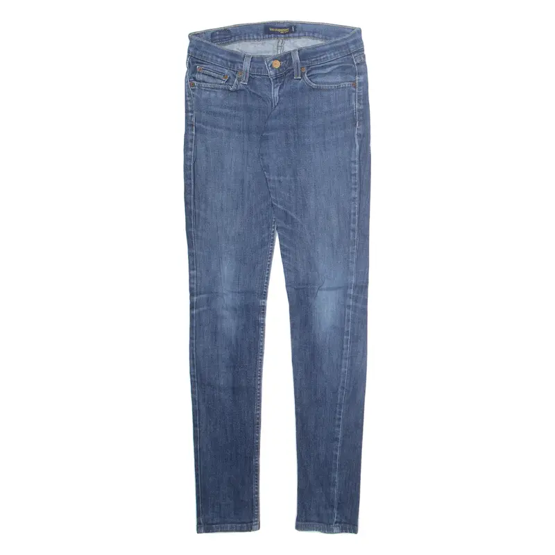 LEVI'S Too Superlow Womens Jeans Blue Regular Skinny Stone Wash W28 L32