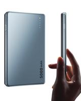 AGPTEK Magnetic Portable Charger 5000mAh – 0.3inch Ultra Slim Power Bank with Built-in Cable & Qi2 Fast Wireless Charging, ...