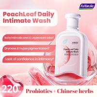 Peach Leaf Delicate Wash for Women - pH Balanced Body Wash with Lactic Acid & Botanical Extracts, Gentle Hydration, Odor Neut...