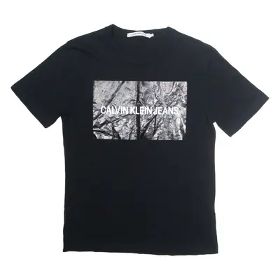 CALVIN KLEIN JEANS Mens T-Shirt Black S