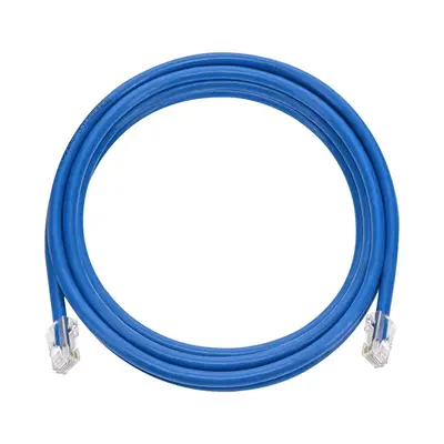 45401 Monoprice 7ft Cat6A RJ45 26AWG Pure Bare Copper Patch Cable Non-booted Ethernet Cable Blue