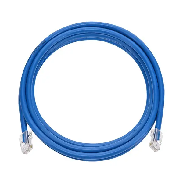 45401 Monoprice 7ft Cat6A RJ45 26AWG Pure Bare Copper Patch Cable Non-booted Ethernet Cable Blue