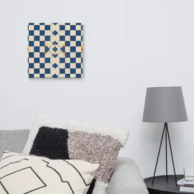 Symmetry in Blue - An Artistic Keepsake