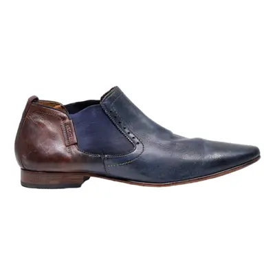 DANIEL HECHTER Chelsea Boots Blue Leather Mens UK 10