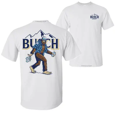 Bigfoot Bush Light T-Shirt Hoodie, 2 Sided Graphic Printed Unisex Classic Comfort Cotton T-Shirts in all Sizes all Colors for...