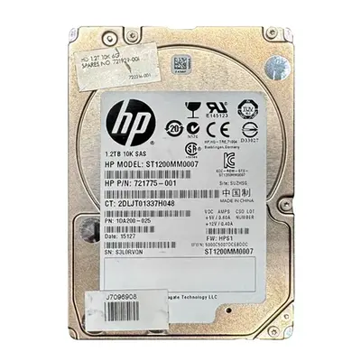 721775-001 HP 1.2TB 6Gb/s SAS 10000 2.5-inch Hard Drive