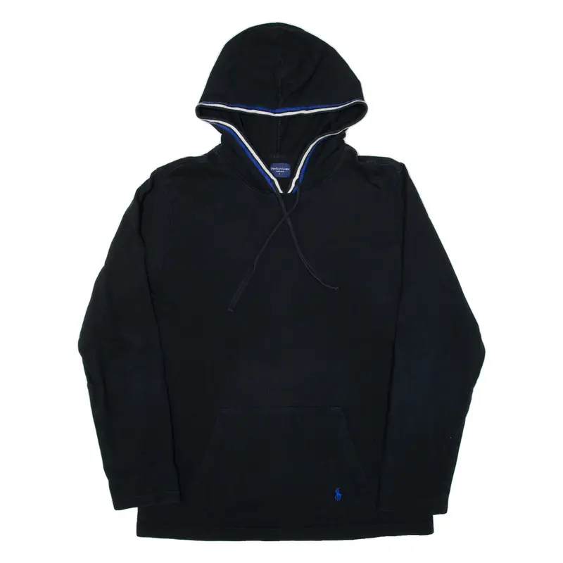 POLO RALPH LAUREN Sleepwear Mens Black Hoodie L