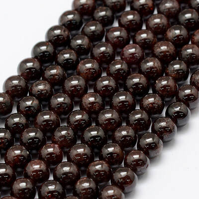 Natural Garnet Beads Strands