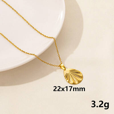 304 Stainless Steel Teardrop Pendant Necklaces