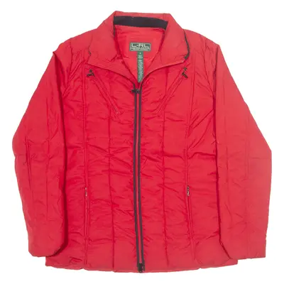 LAUREN RALPH LAUREN Down Insulated Puffer Jacket Red Womens M