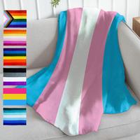 Transgender Pride Super Soft Throw Blanket LGBT Bisexual Pansexual Asexual Male Nonbinary Genderfluid Flag Throw Blanket for ...