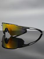 Hollow Out Design Sporty Sunglasses, Windproof UV Protection Sports Sunglasses, Unisex Athletic Sunglasses for Outdoor Spor...
