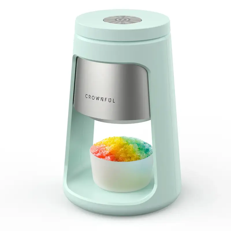 Crownful Shaved Ice Machine, Snow Cone Machine with 2 Ice Cups, Ice Shaver Machine, Easy to DIY with Snow Cone Syrup at Home