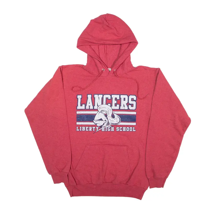 PORT & COMPANY Lancers Liberty High School Hoodie Red Pullover Mens S