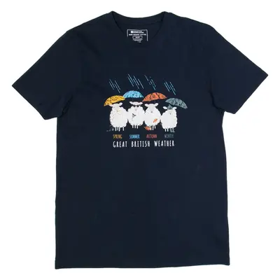 MOUNTAIN WAREHOUSE British Weather Mens T-Shirt Blue XS