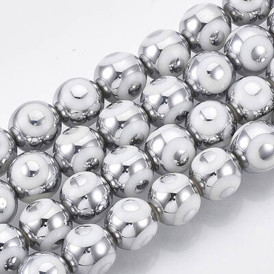 Electroplate Glass Beads Strands