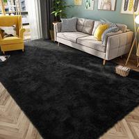 Solid Color Faux Fur Rug, 1 Count Non-slip Soft Plush Rug, Decorative Carpet for Home Living Room Bedroom, Room Decor, Home D...