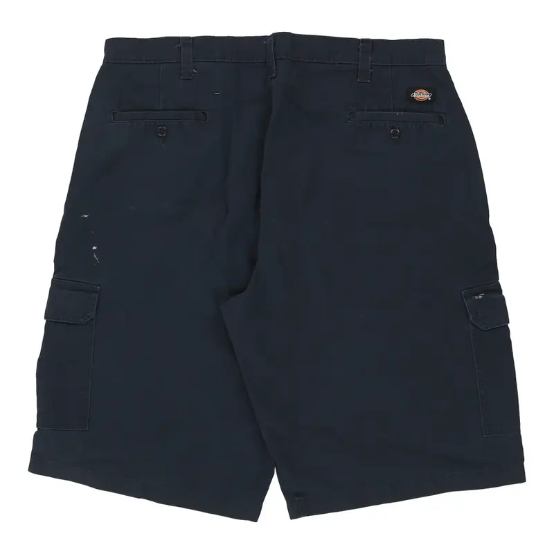 Dickies Cargo Shorts - 38W 12L Navy Cotton