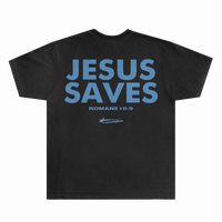 Romans 10:9 - JESUS SAVES Shirts | Graphic Christian Tee Shirts Designed For Both Men and Women