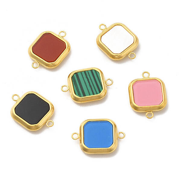 PVD Vacuum Plating 304 Stainless Steel Connector Charms
