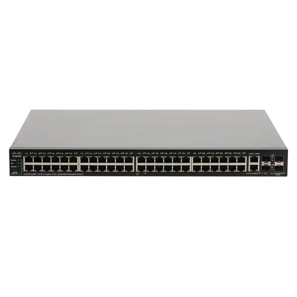 Cisco SG500-52MP-K9-G5 | 500 SG500-52MP 48 x Ports PoE+ 10/100/1000Base-T + 2 x Ports Combo SFP + 2 x Ports SFP Layer 3 Manag...