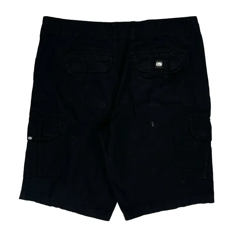 Ecko Unltd Cargo Shorts - 36W 12L Black Cotton