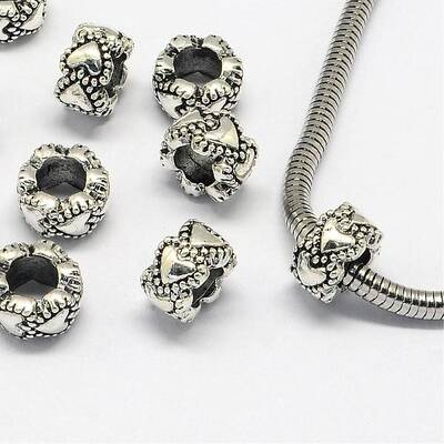 Alloy European Beads