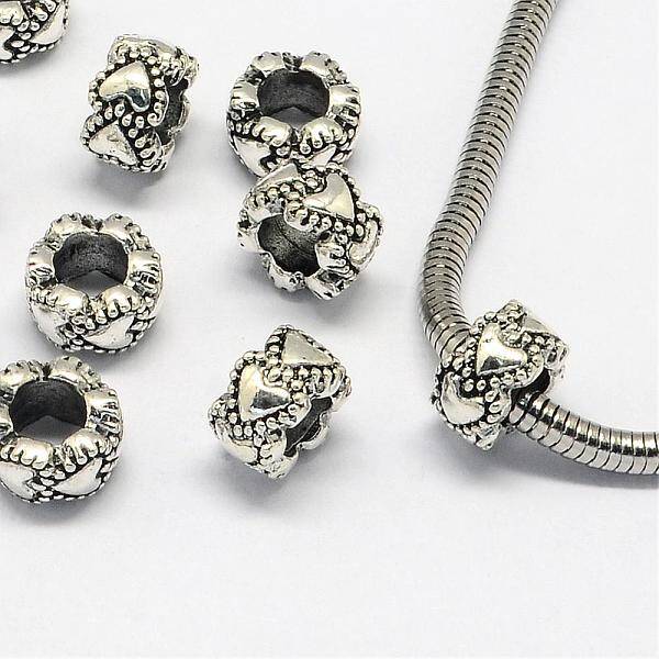 Alloy European Beads
