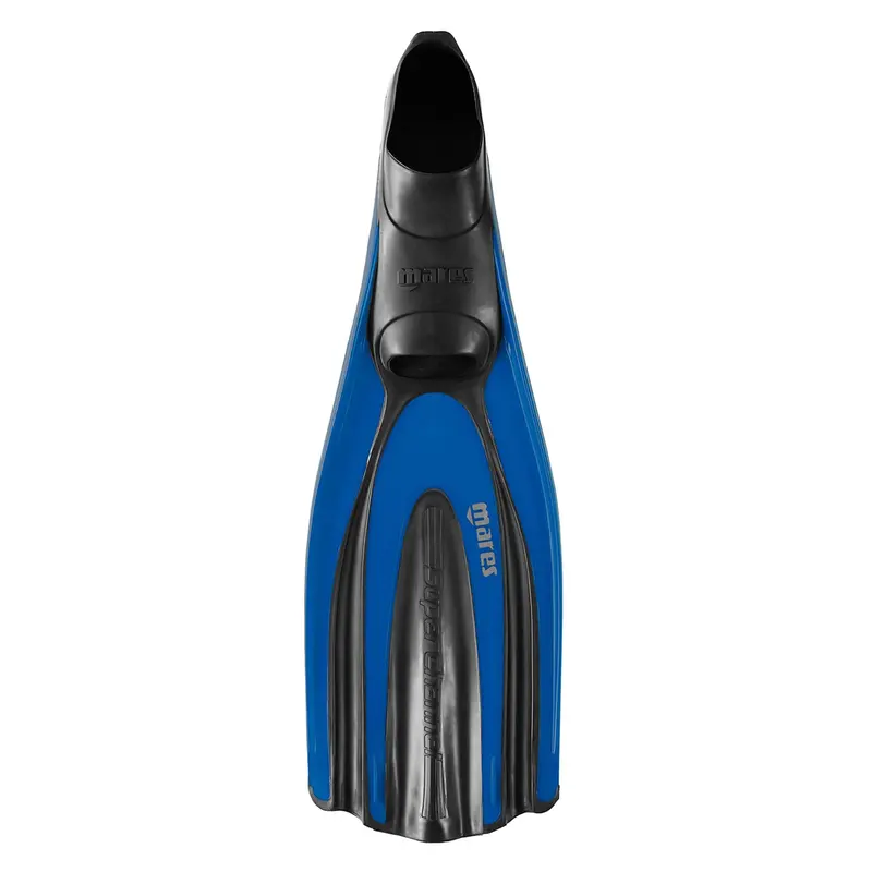 Used Mares Avanti Superchannel FF Full Foot Dive Fins - Blue - 5-6 - M / 6-7 -W