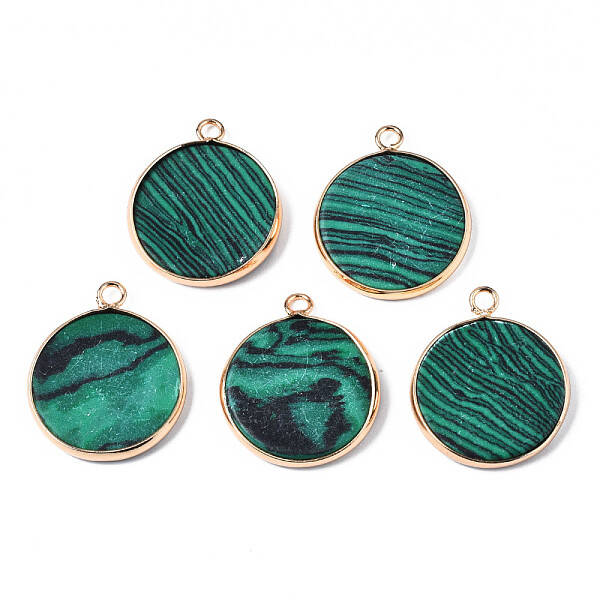 Synthetic Malachite Pendants