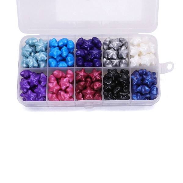10 Grids 10 Colors Wax Granule Set