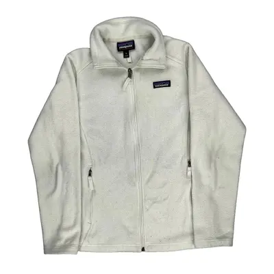 Synchilla Patagonia Fleece Jacket - XS White Polyester