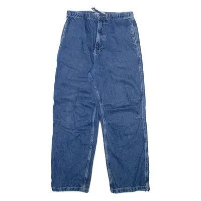 BERSHKA Womens Jeans Blue Relaxed Straight W28 L27