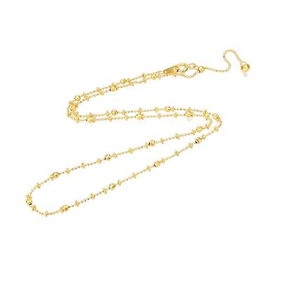 925 Sterling Silver Ball Link Chain Necklaces