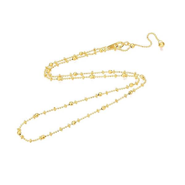 925 Sterling Silver Ball Link Chain Necklaces