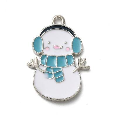 Winter Theme Alloy Enamel Pendants