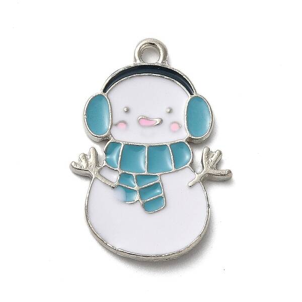 Winter Theme Alloy Enamel Pendants