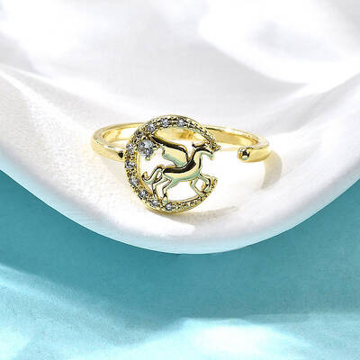 Brass Micro Pave Clear Cubic Zirconia Cuff Rings for Women