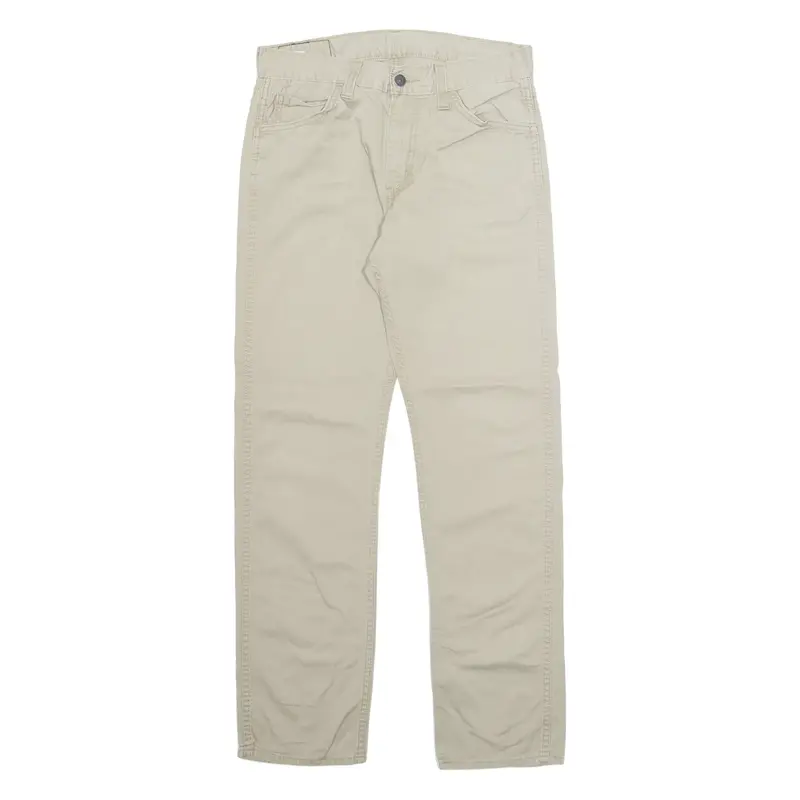 LEVI'S 513 Mens Trousers Beige Regular Straight W30 L32