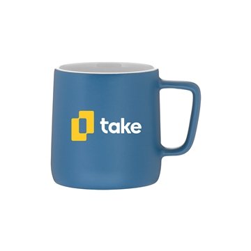 48 Customized 12 oz oslo - Steel Blue - Ceramic & Microwave Safe