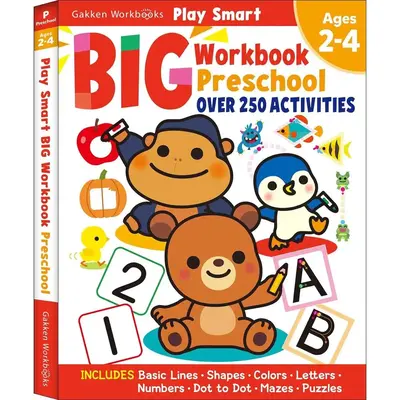 Play Smart Big Workbook Preschool Ages 2-4: Over 250 Activities Paperback – August 22, 2023